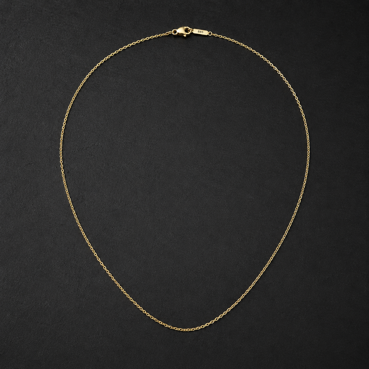 Solenne Gold Twist Chain Necklace