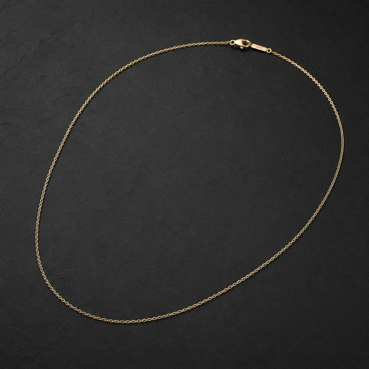 Solenne Gold Twist Chain Necklace