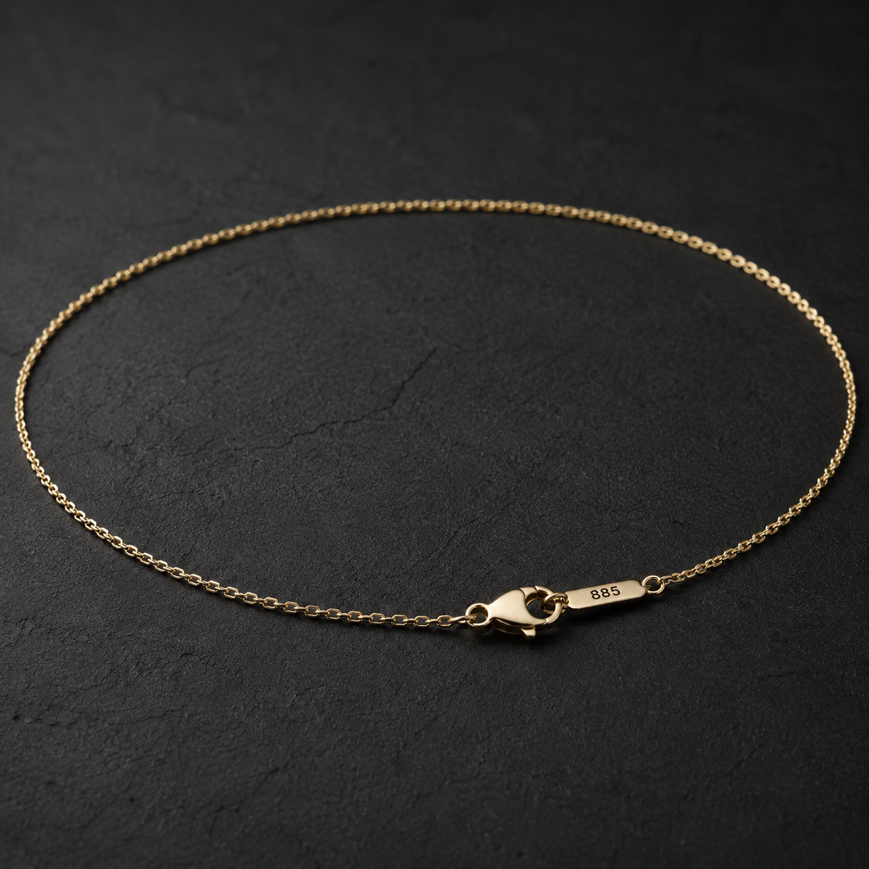 Solenne Gold Twist Chain Necklace