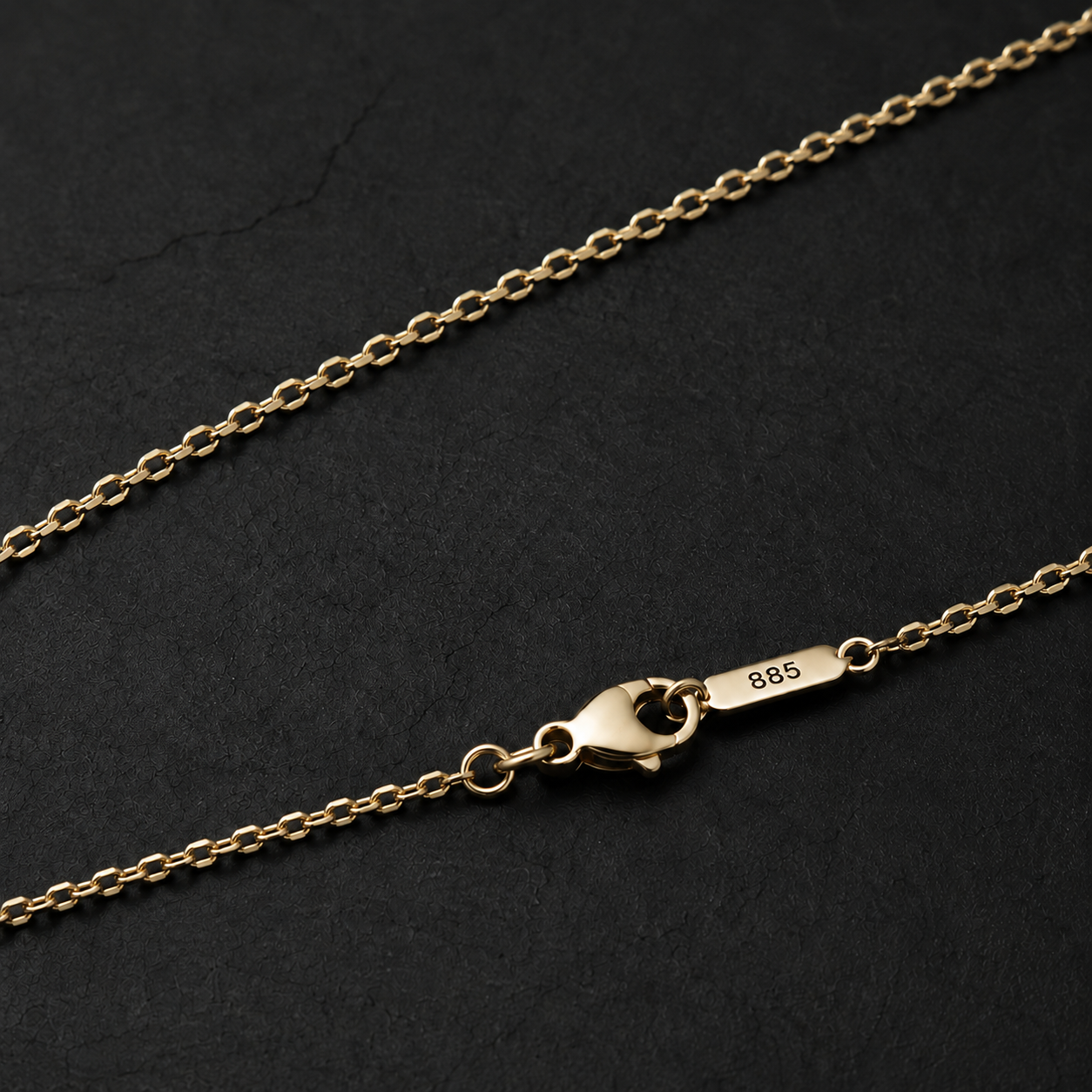 Solenne Gold Twist Chain Necklace