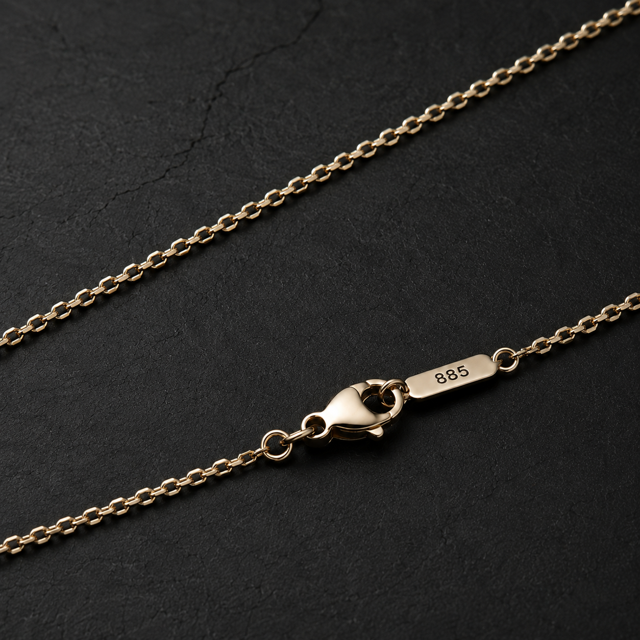 Solenne Gold Twist Chain Necklace