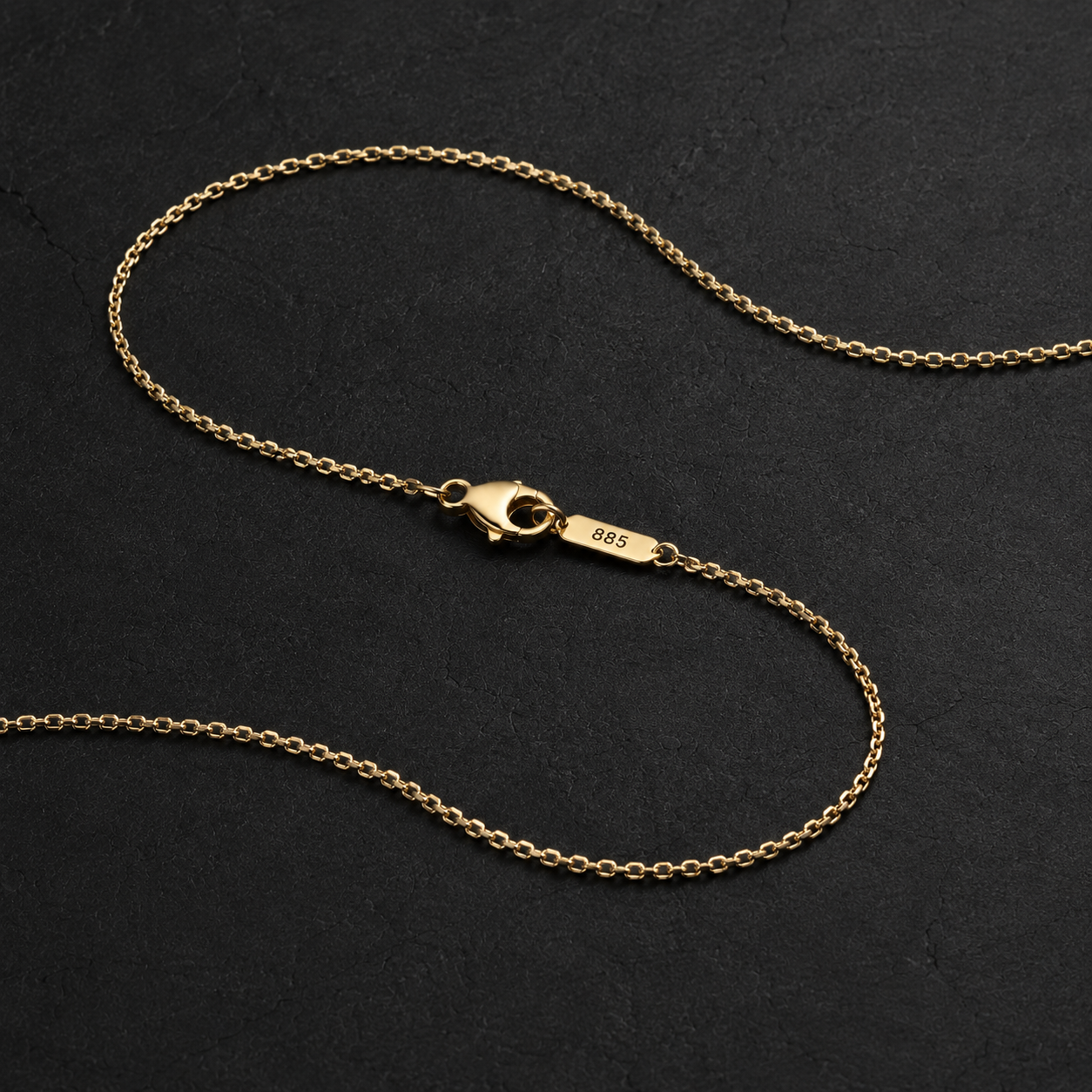Solenne Gold Twist Chain Necklace
