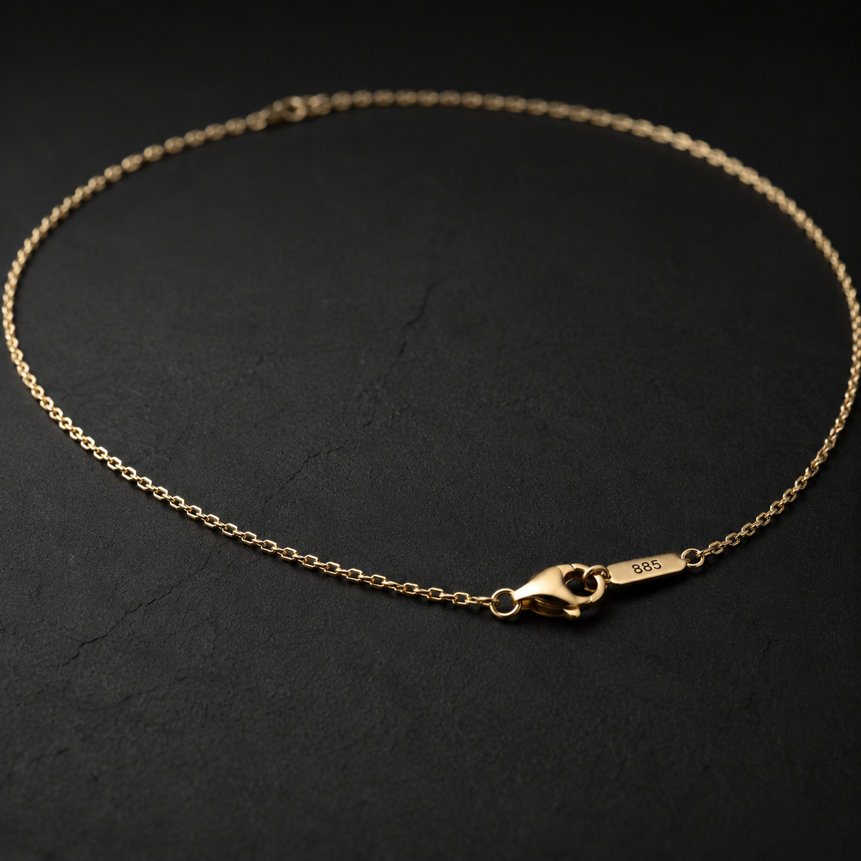 Solenne Gold Twist Chain Necklace