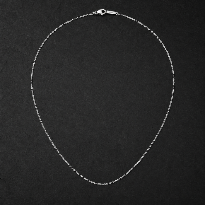 Vesper Silver Rope Chain Necklace