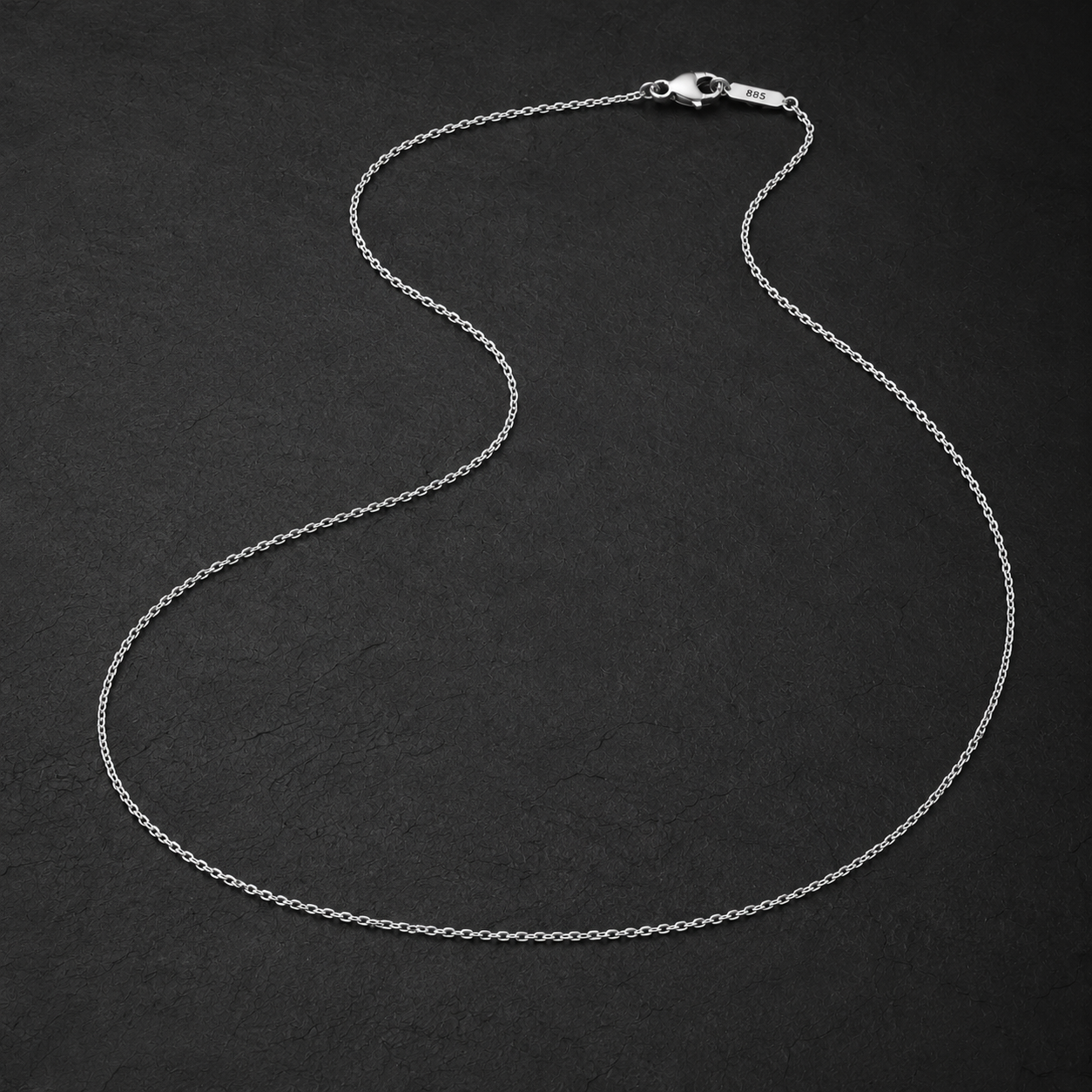 Vesper Silver Rope Chain Necklace