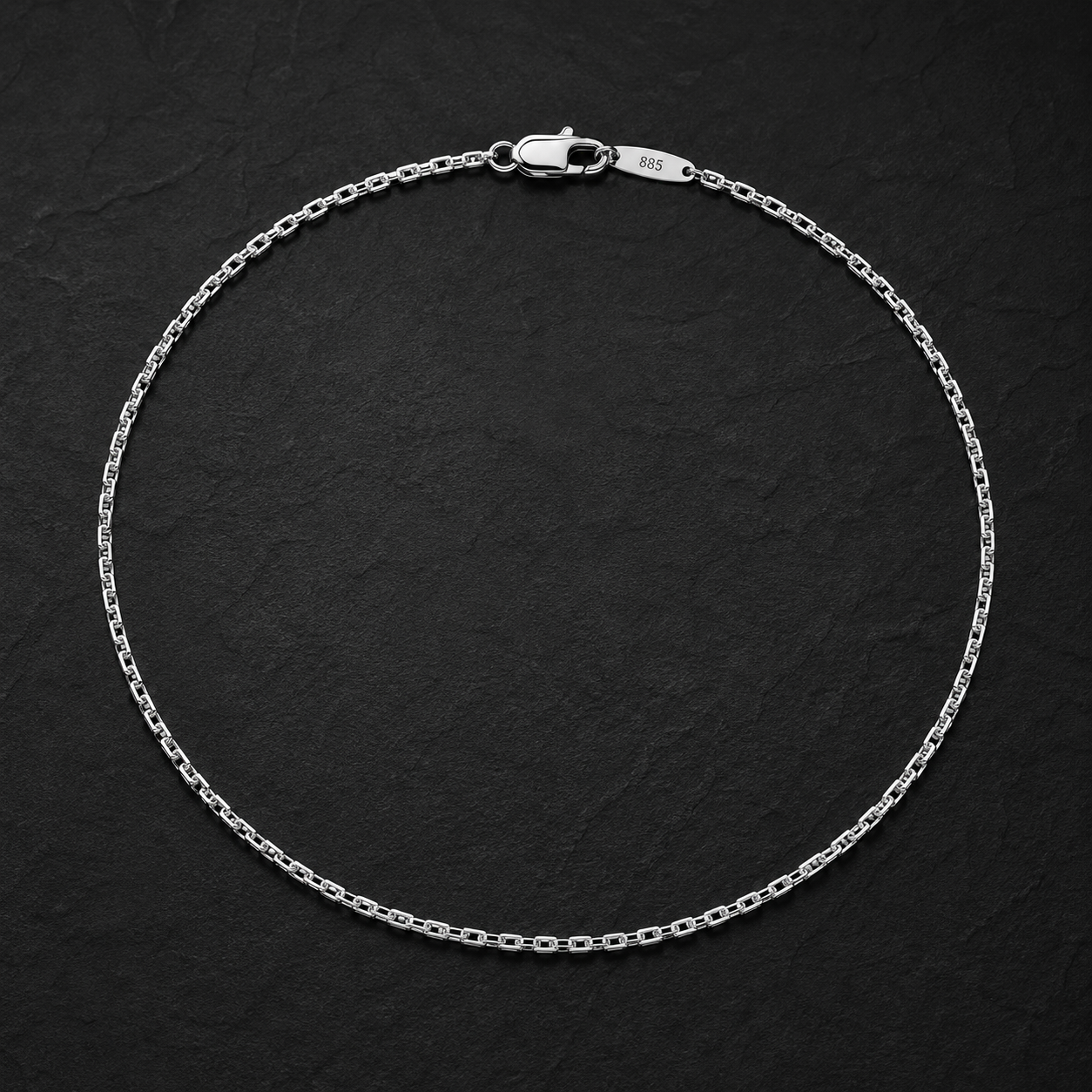 Vanguard Silver Box Chain Necklace