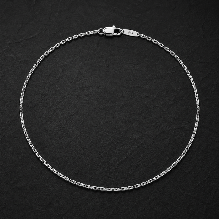 Vanguard Silver Box Chain Necklace