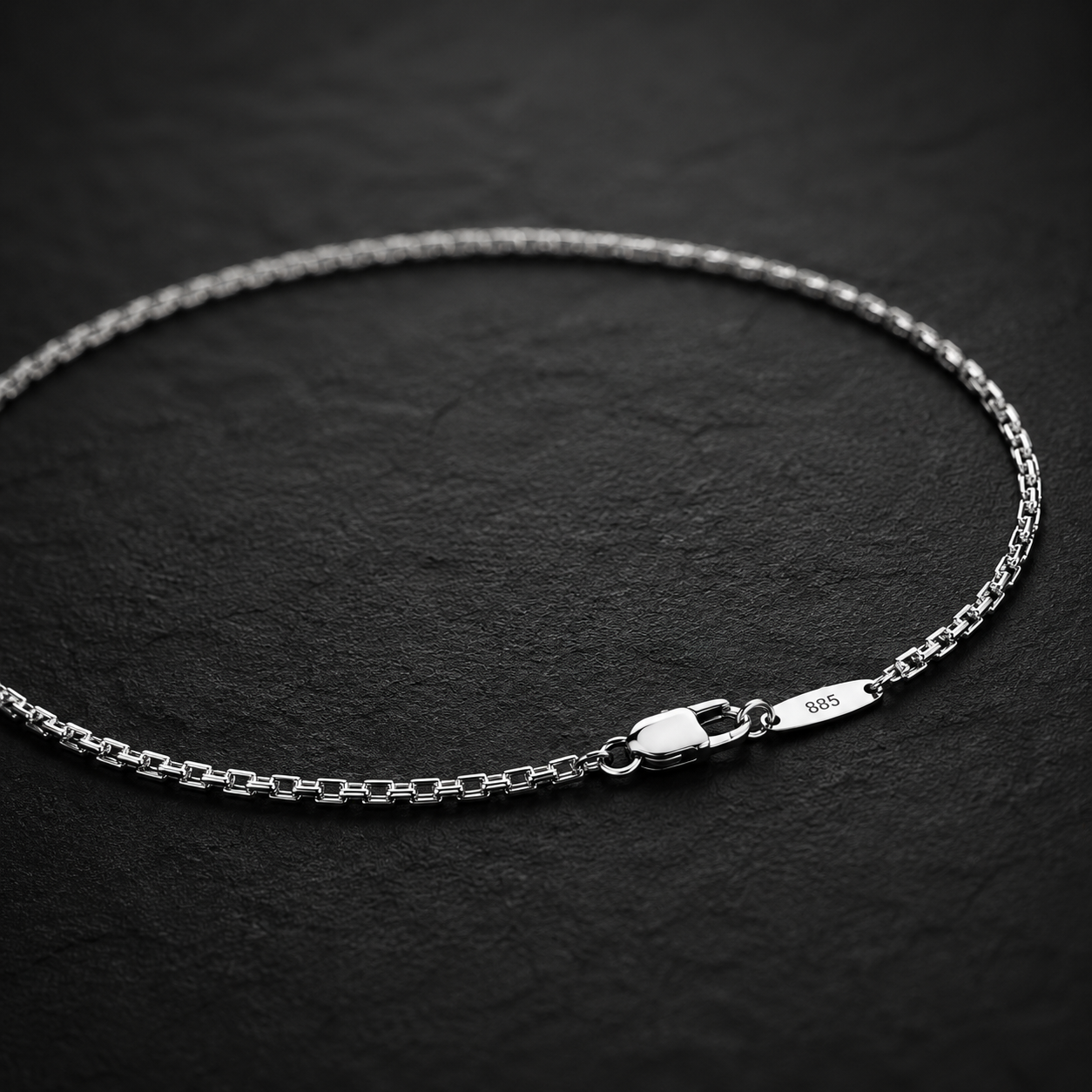 Vanguard Silver Box Chain Necklace