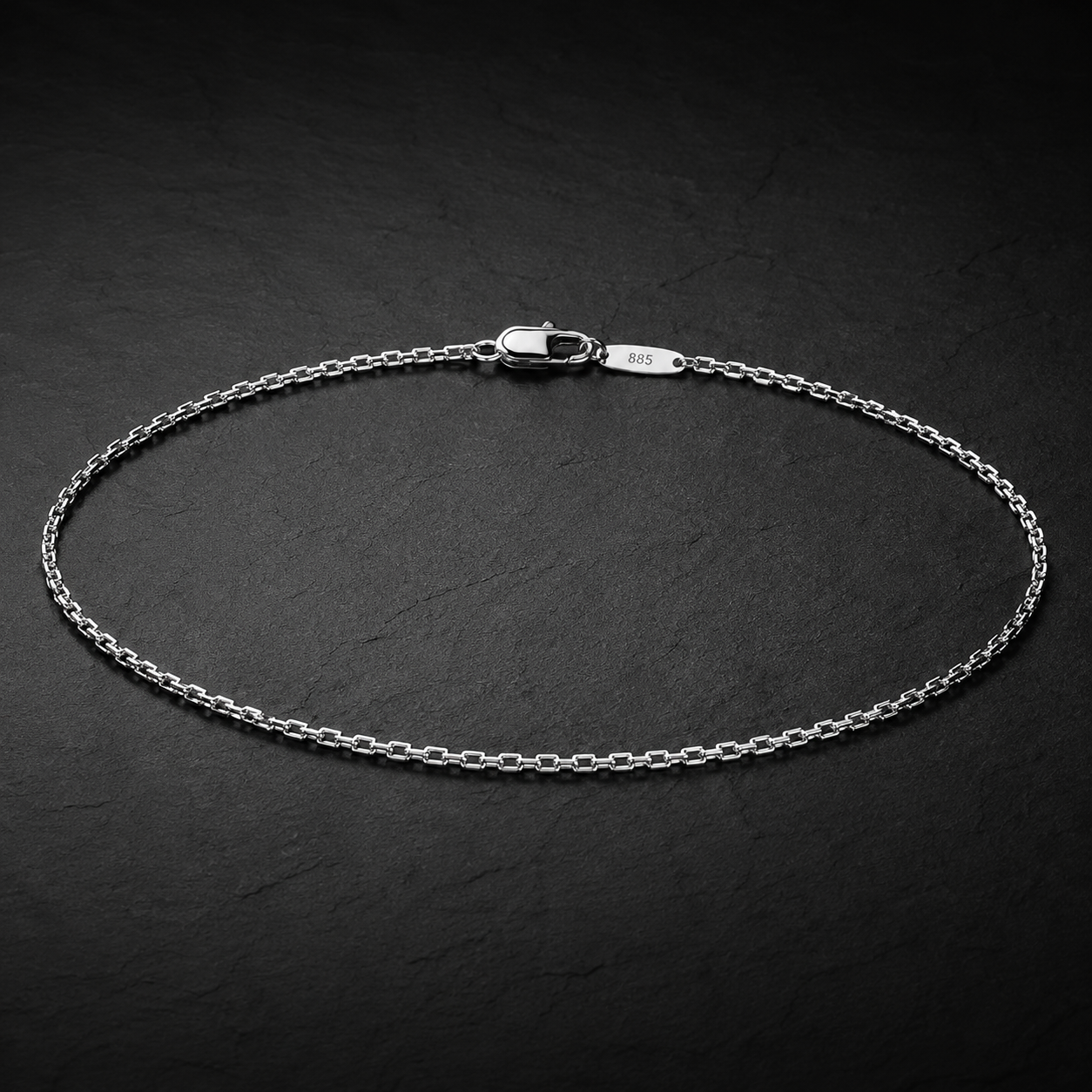 Vanguard Silver Box Chain Necklace