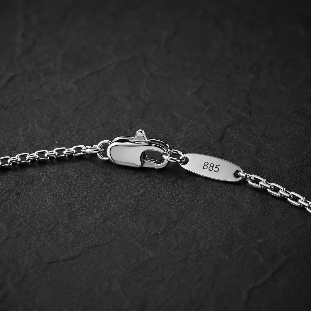 Vanguard Silver Box Chain Necklace