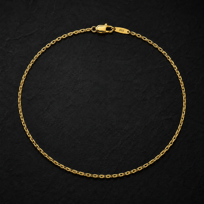 Imperial Gold Box Chain Necklace