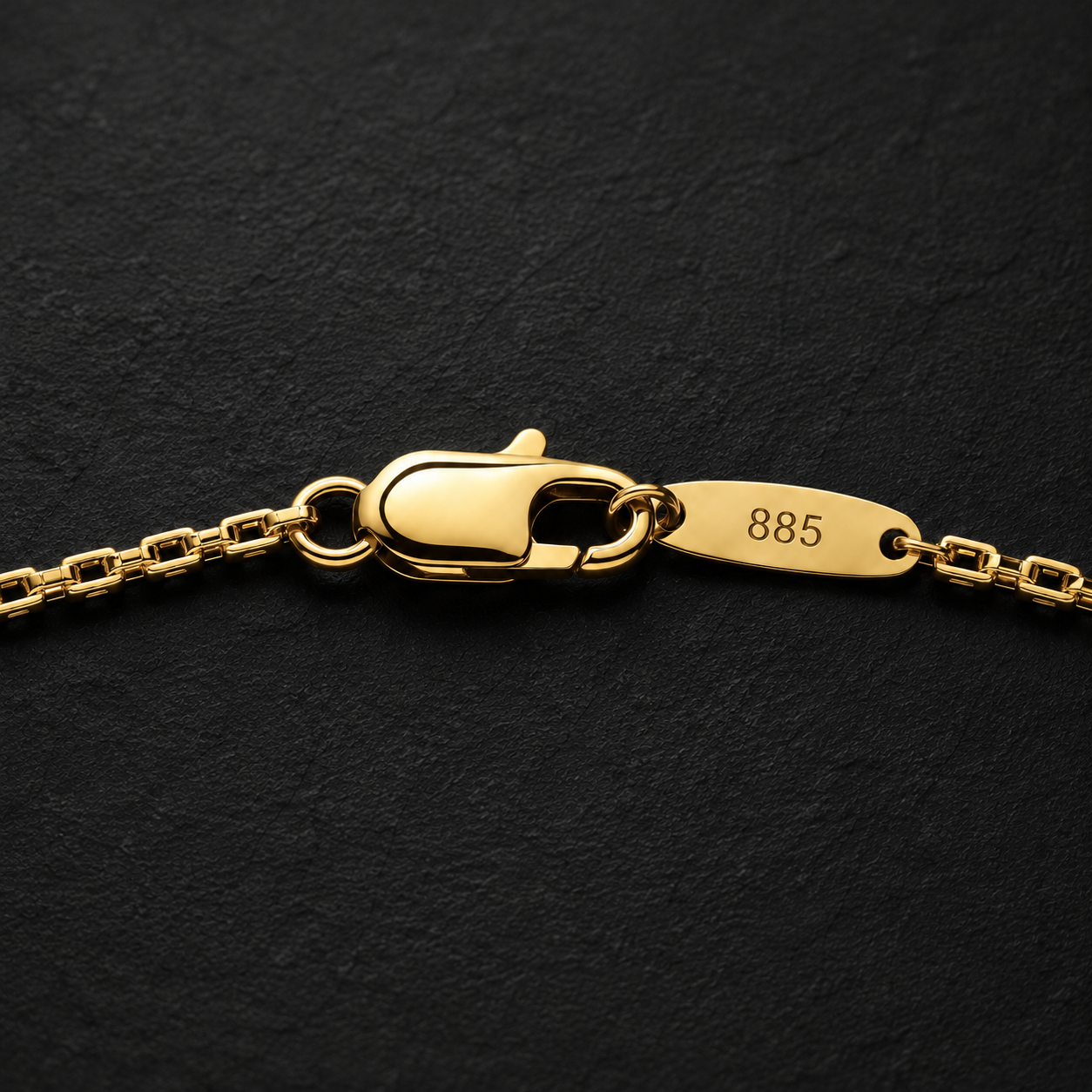 Imperial Gold Box Chain Necklace