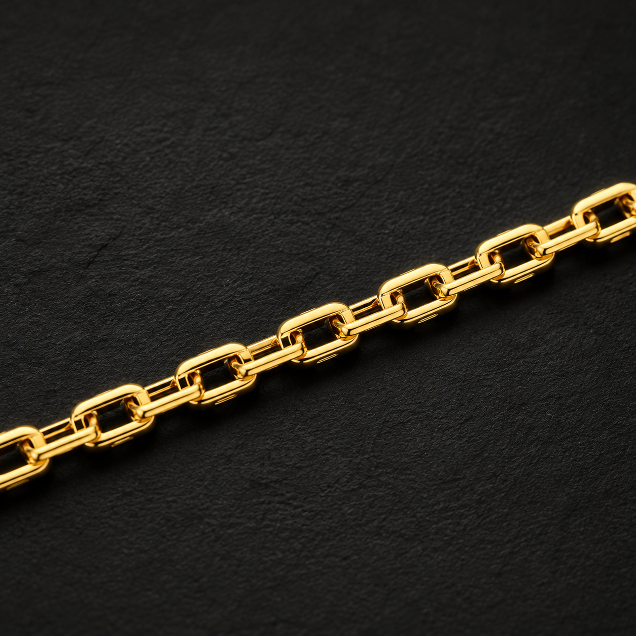Imperial Gold Box Chain Necklace