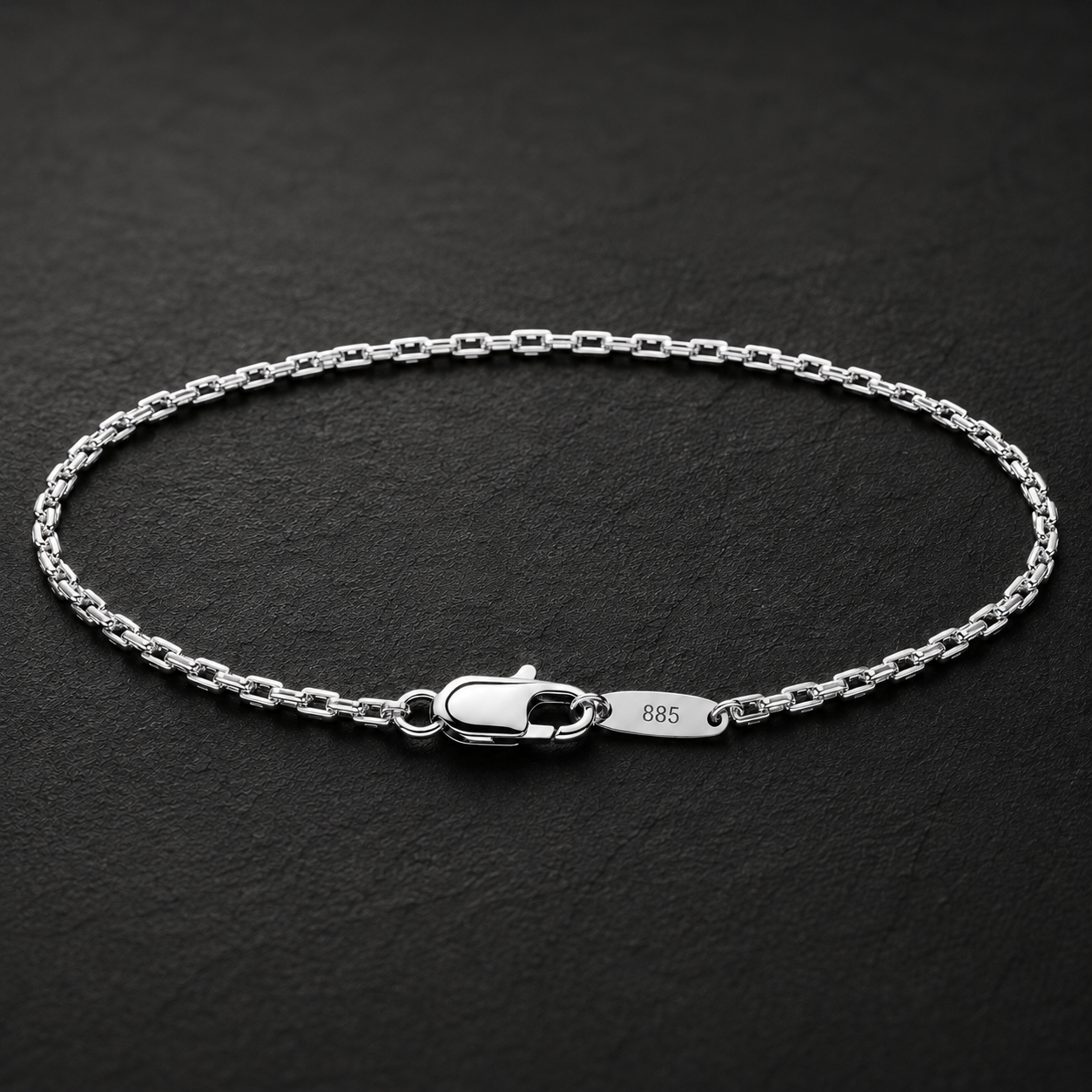 Monolith Silver Box Chain Necklace