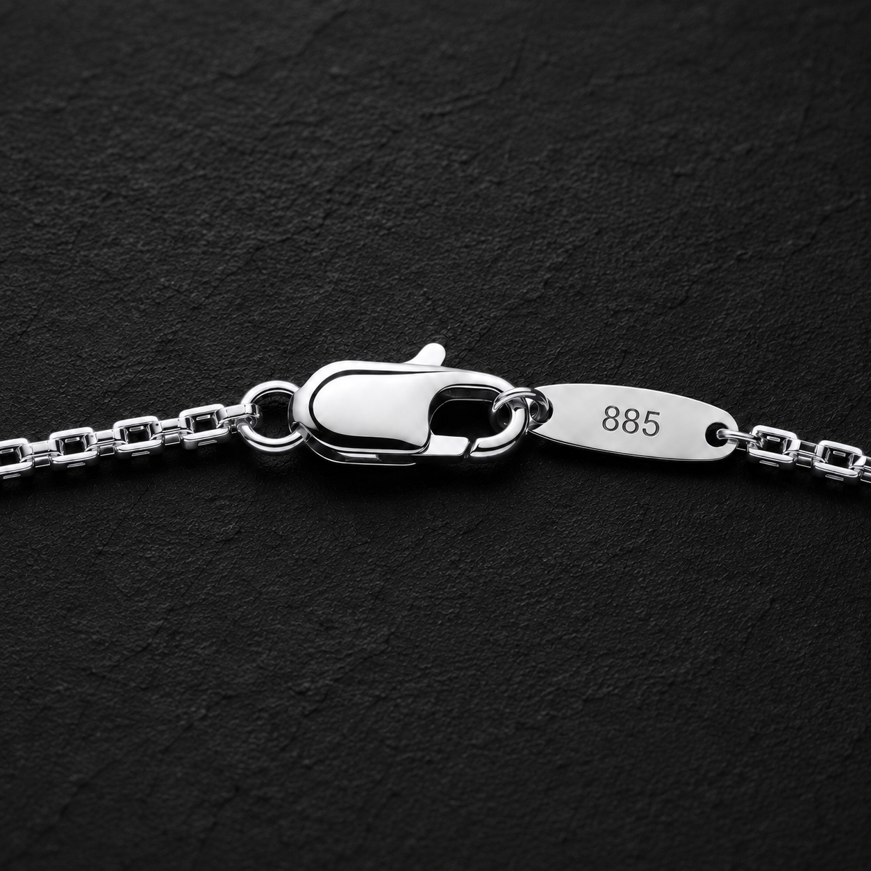 Monolith Silver Box Chain Necklace