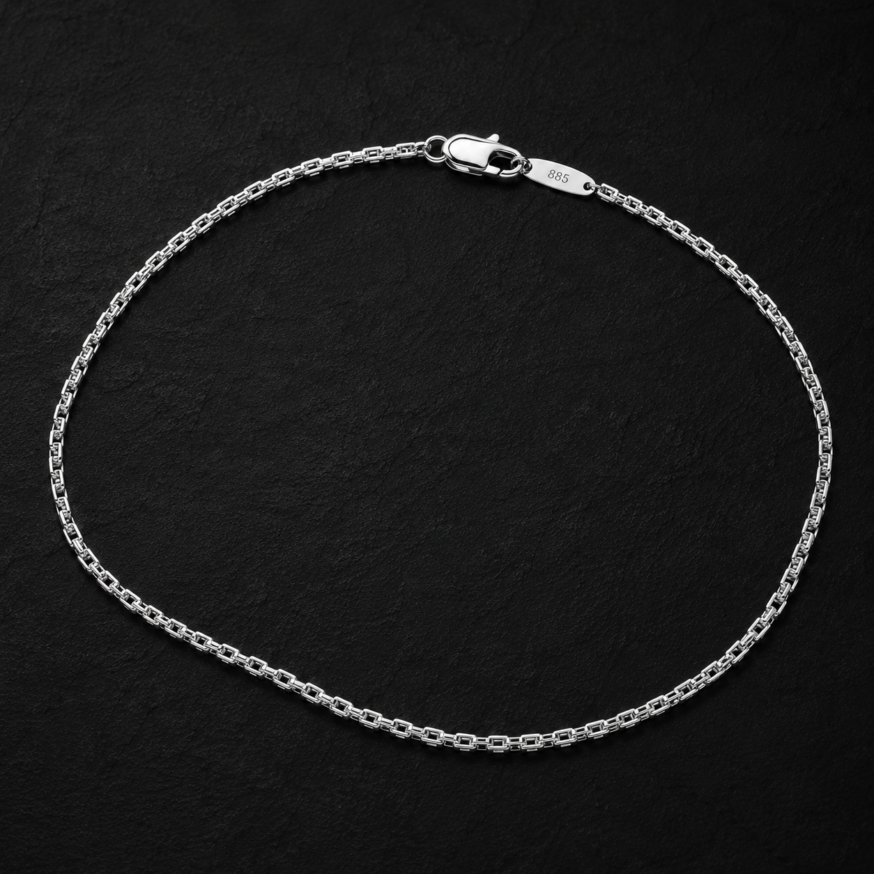 Monolith Silver Box Chain Necklace