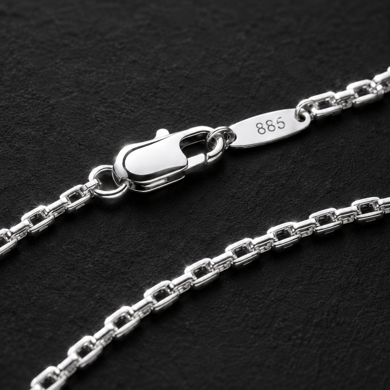 Monolith Silver Box Chain Necklace