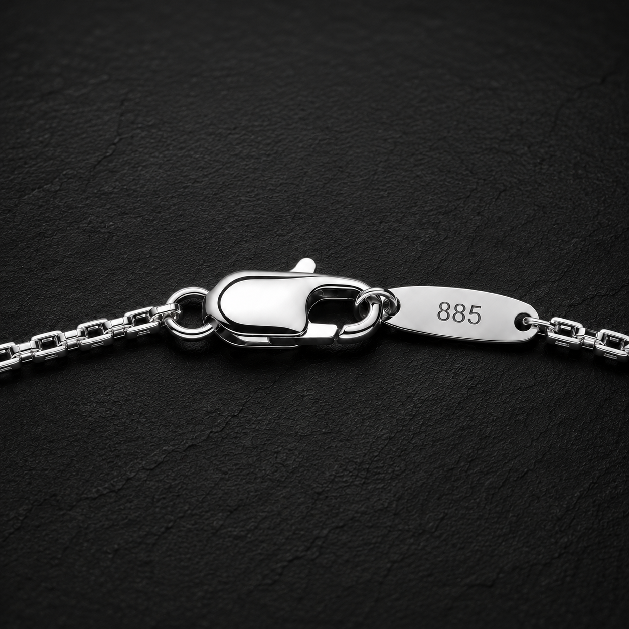 Monolith Silver Box Chain Necklace