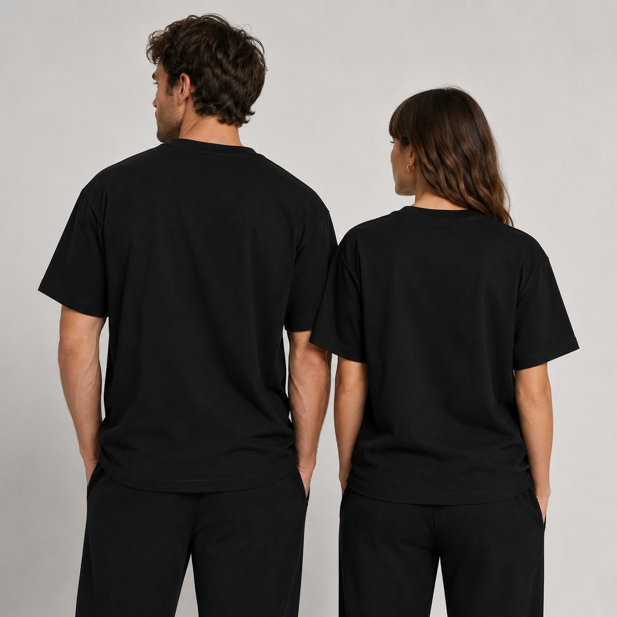 Pack de 6 T-Shirts Noirs 100 % Coton – 200 g/m²