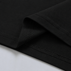Paquete de 6 camisetas negras 100 % algodón