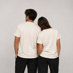 Pack de 6 T-Shirts Blanc Cassé 100 % Coton