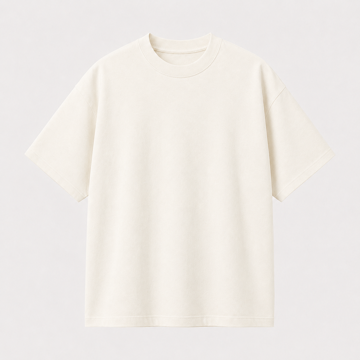 Pack de 6 T-Shirts Blanc Cassé 100 % Coton