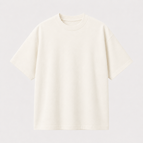 Pack de 6 T-Shirts Blanc Cassé 100 % Coton