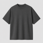 Pack de 6 T-Shirts Anthracite Lavé 100 % Coton