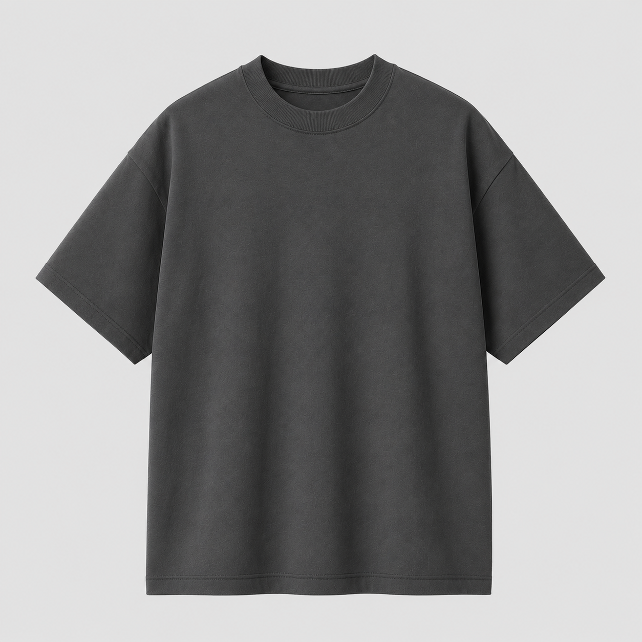 Pack de 6 T-Shirts Anthracite Lavé 100 % Coton