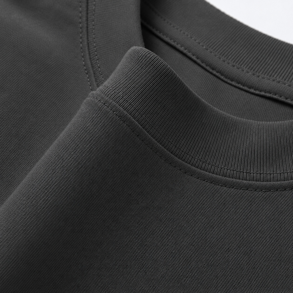 Pack de 6 T-Shirts Anthracite Lavé 100 % Coton