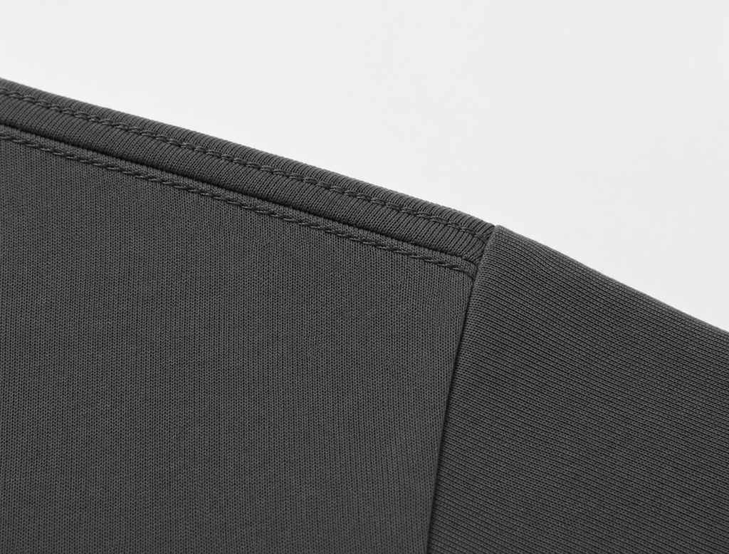 Pack de 6 T-Shirts Anthracite Lavé 100 % Coton