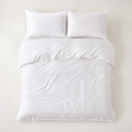 Set Funda Plumón Algodón Egipcio 400 Hilos - Blanco Hotel