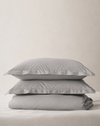Set Funda Plumón Algodón Egipcio 400 Hilos - Gris Nube