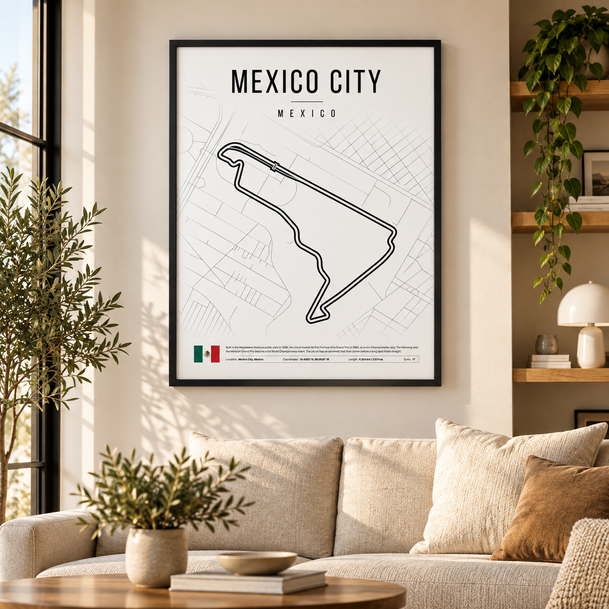Póster Mexico City GP - Circuito Autódromo Hermanos Rodríguez